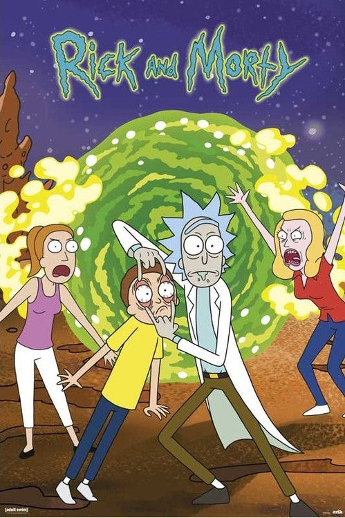 Rick & Morty - Portal Poster, Plakat, 61 × 91.5 cm