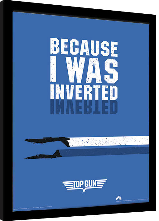 Top Gun - Inverted Gerahmte Poster, Bilder, 34.3 × 44.5 cm