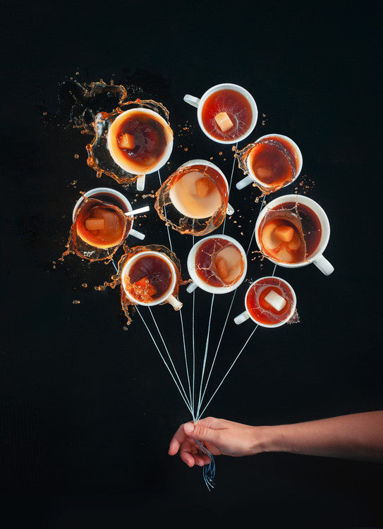 Leinwand Poster, Bilder Coffee Balloons, Dina Belenko, 65 × 90 cm