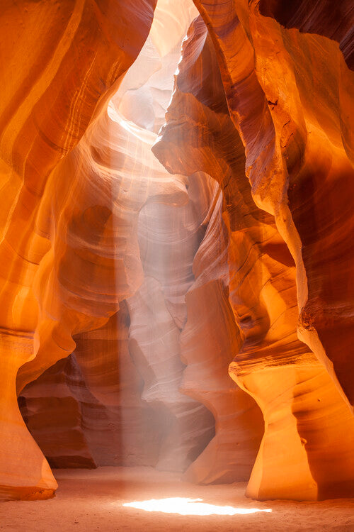 Leinwand Poster, Bilder ANTELOPE CANYON Gorgeous Lightbeam, Melanie Viola, 60 × 90 cm