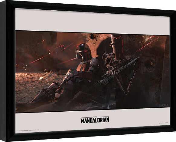 Star Wars: The Mandalorian - Cover Gerahmte Poster, Bilder, 44.5 × 34.3 cm