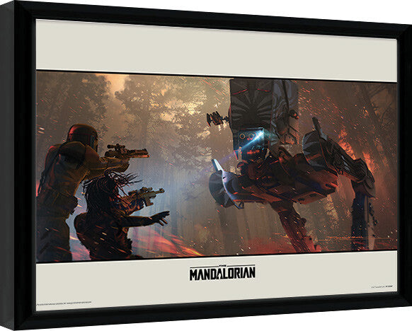 Star Wars: The Mandalorian - Walker Gerahmte Poster, Bilder, 40 × 30 cm
