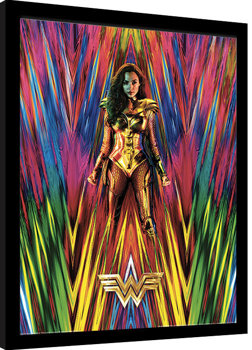 Wonder Woman 1984 - Neon Static Gerahmte Poster, Bilder, 34.3 × 44.5 cm