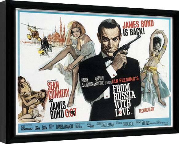 James Bond - From Russia With Love 1 Gerahmte Poster, Bilder, 40 × 30 cm