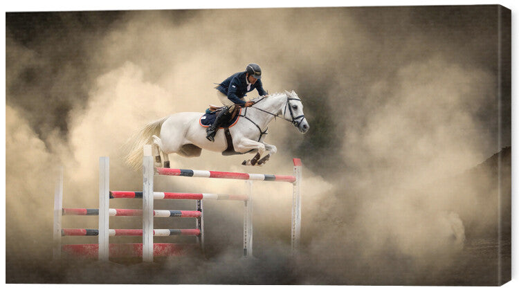Leinwand Poster, Bilder White horse, Arif Unsal, 70 × 40 cm