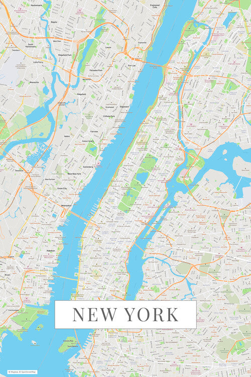 New York color Poster, Plakat, 26.7 × 40 cm