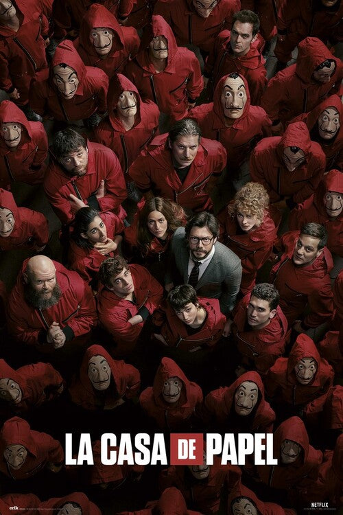 Haus des Geldes (La Casa De Papel) Poster, Plakat, 61 × 91.5 cm