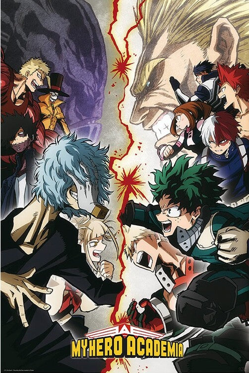 My Hero Academia - Heroes VS. Villains Poster, Plakat, 61 × 91.5 cm