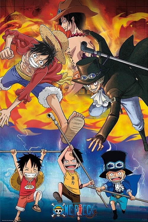 One Piece - Ace Sabo Luffy Poster, Plakat, 61 × 91.5 cm