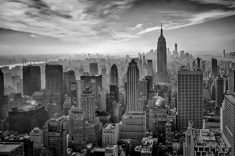 Leinwand Poster, Bilder Hazy Gotham, Stefan Schilbe, 90 × 60 cm