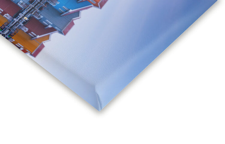 Leinwand Poster, Bilder Colored homes, Ton Drijfhamer, 60 × 40 cm