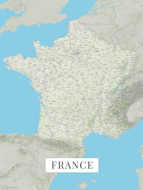 France color Poster, Plakat, 30 × 40 cm