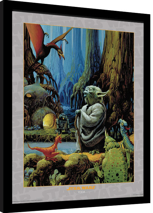 Star Wars - Yoda Gerahmte Poster, Bilder, 30 × 40 cm