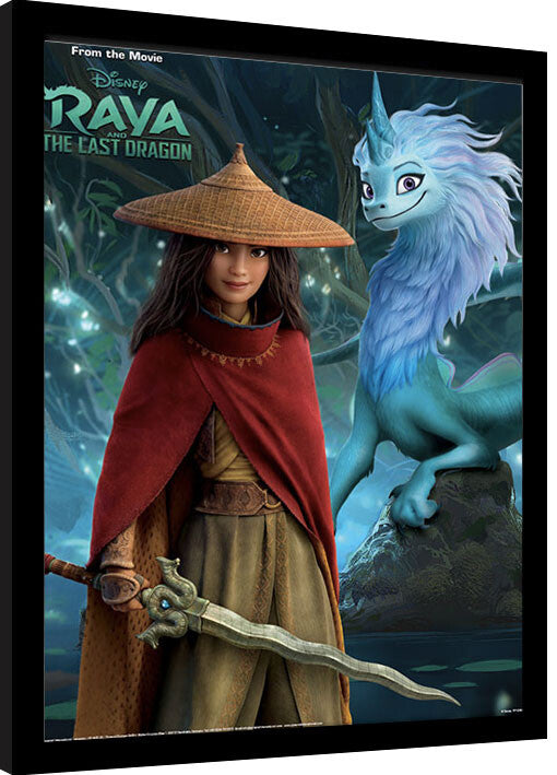 Raya und der letzte Drache Gerahmte Poster, Bilder, 34.3 × 44.5 cm