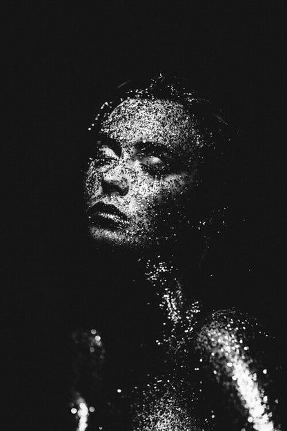 Leinwand Poster, Bilder Glitter portrait, Artem Vasilenko, 40 × 60 cm
