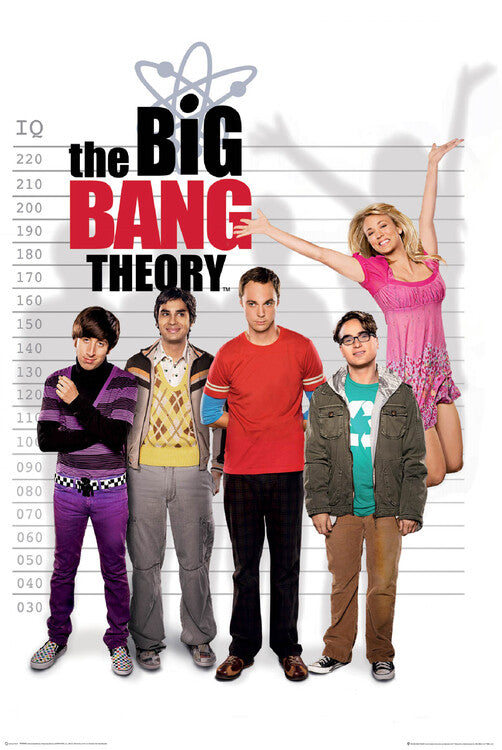 Big Bang Theory - IQ-Meter Poster, Plakat, 61 × 91.5 cm