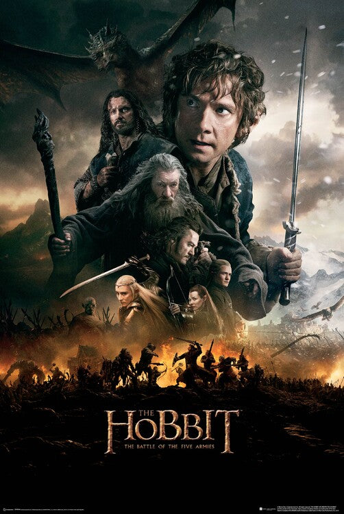 Der Hobbit: Die Schlacht der Fünf Heere Poster, Plakat, 61 × 91.5 cm