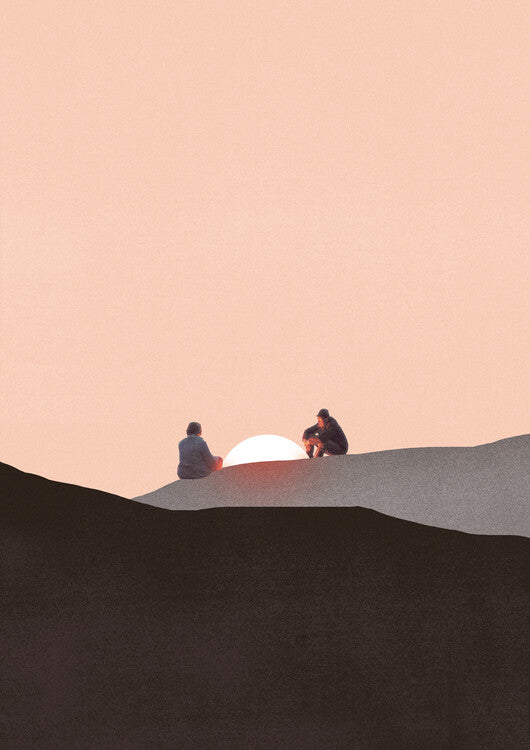 Leinwand Poster, Bilder You and me alone, Maarten Léon, 65 × 90 cm