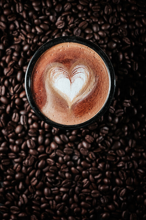 Leinwand Poster, Bilder Love latte, Ronald Novianus, 60 × 90 cm