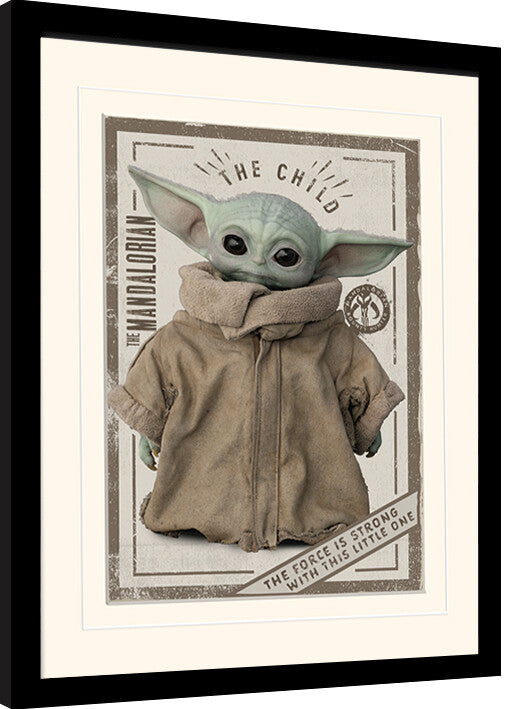 Star Wars: The Mandalorian - The Child Gerahmte Poster, Bilder, 30 × 40 cm