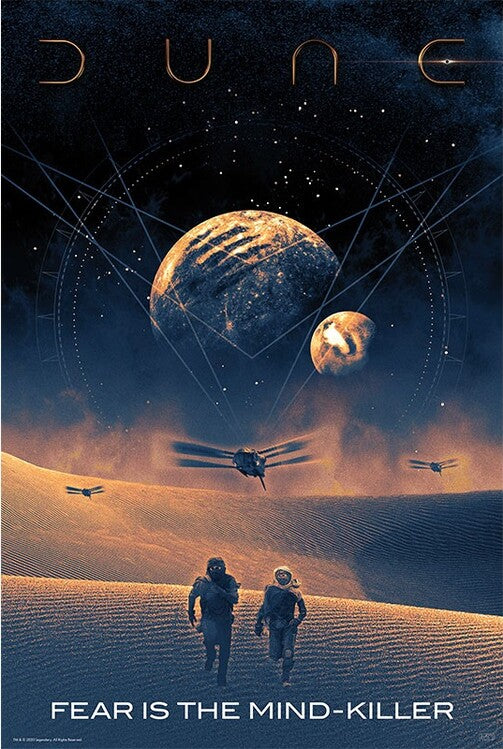 Dune - Fear is the mind-killer Poster, Plakat, 61 × 91.5 cm