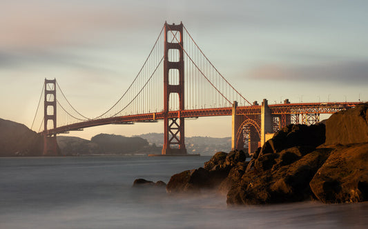 Leinwand Poster, Bilder Golden Gate Bridge, Ron Langager, 65 × 40 cm