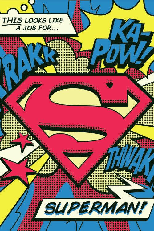 Superman's job Poster, Plakat, 26.7 × 40 cm