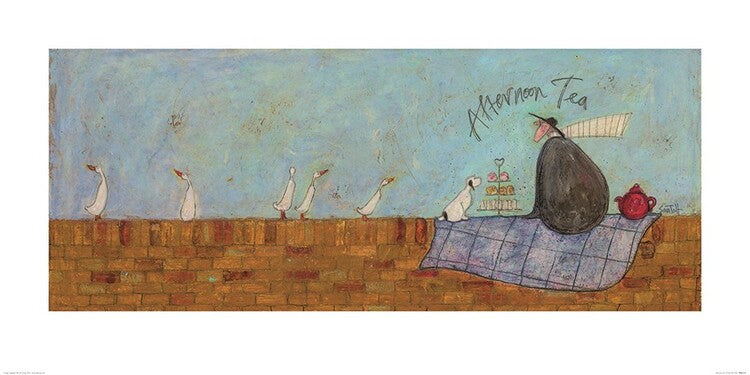 Kunstdruck Sam Toft - Afternoon Tea, 100 × 50 cm