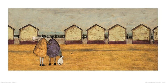 Kunstdruck Sam Toft - Looking Through The Gap In The Beach Huts, 60 × 30 cm