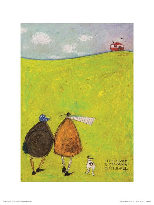 Kunstdruck Sam Toft - Little Red Caravan on the Hill, 30 × 40 cm