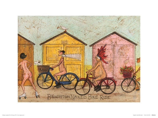 Kunstdruck Sam Toft - Brighton Naked Bike Ride, 40 × 30 cm