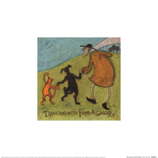 Kunstdruck Sam Toft - Dancing Witch Fred & Ginger, 30 × 30 cm