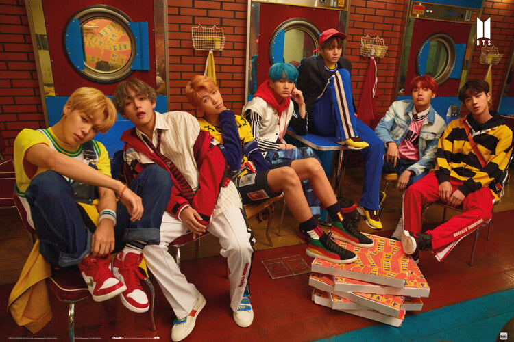 BTS - Pizza Poster, Plakat, 91.5 × 61 cm