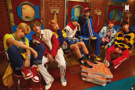 BTS - Pizza Poster, Plakat, 91.5 × 61 cm