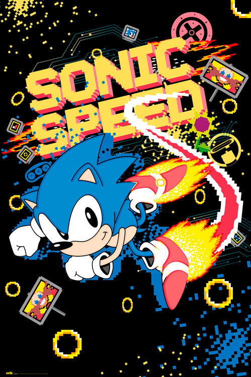 Sonic the Hedgehog - Speed Poster, Plakat, 61 × 91.5 cm
