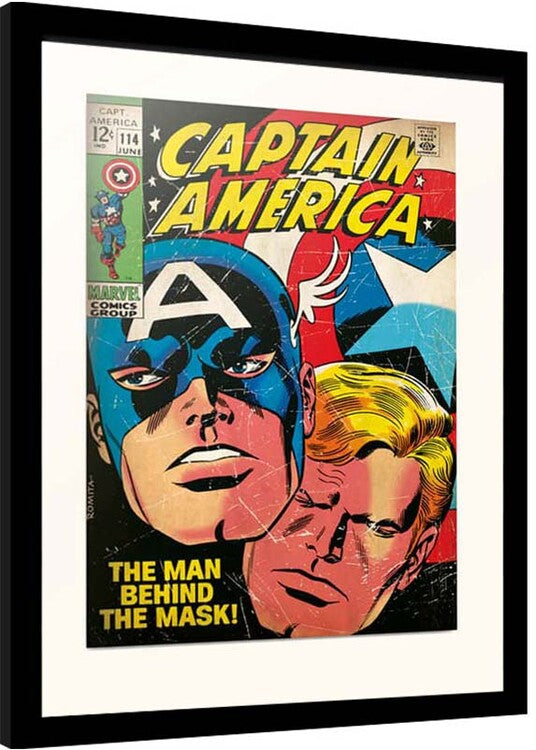 Marvel - Captain America Gerahmte Poster, Bilder, 34.5 × 44.3 cm
