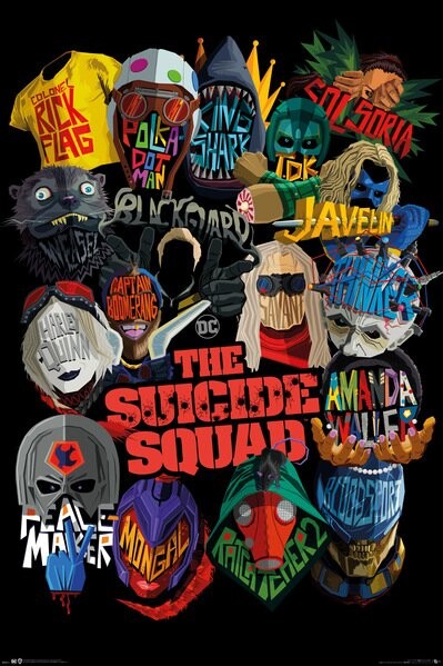 The Suicide Squad - Icons Poster, Plakat, 61 × 91.5 cm