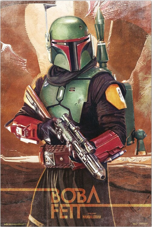 Star Wars: The Mandalorian - Boba Fett Poster, Plakat, 61 × 91.5 cm