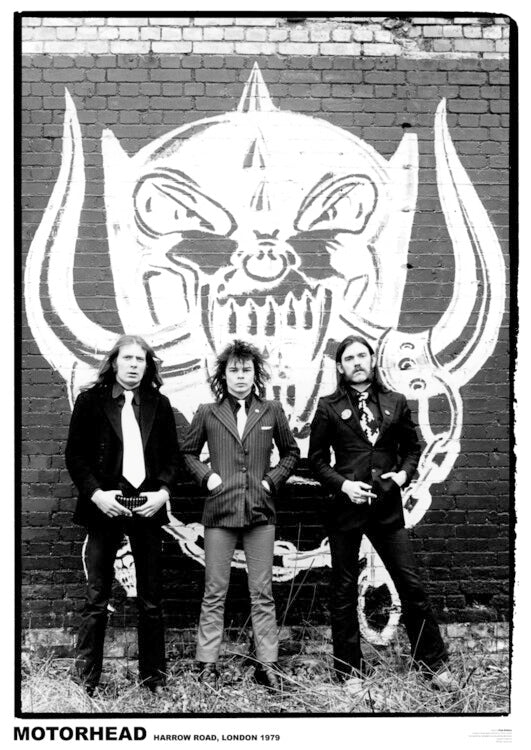 Motorhead - Harrow RD 1979 Poster, Plakat, 59.4 × 84.1 cm