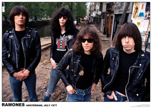 Ramones - Amsterdam 1977 Poster, Plakat, 84.1 × 59.4 cm