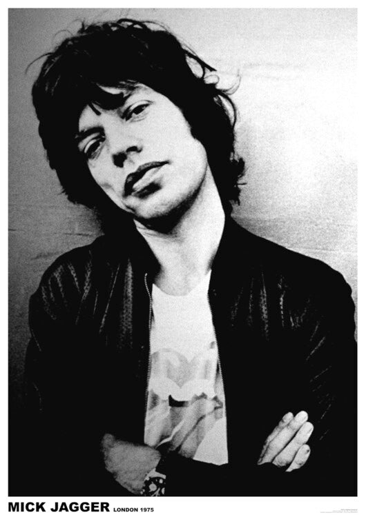 Mick Jagger - London 1975 Poster, Plakat, 59.4 × 84.1 cm
