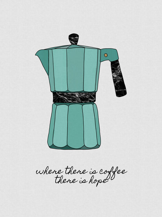 Leinwand Poster, Bilder Where There is Coffee, Orara Studio, 60 × 80 cm