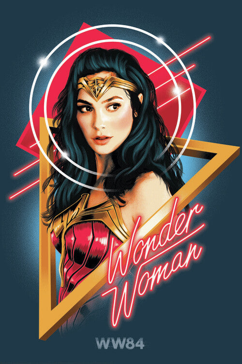 Wonder Woman - Welcome to the 80s Poster, Plakat, 26.7 × 40 cm