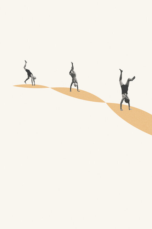 Leinwand Poster, Bilder Follow my lead, Maarten Léon, 60 × 90 cm