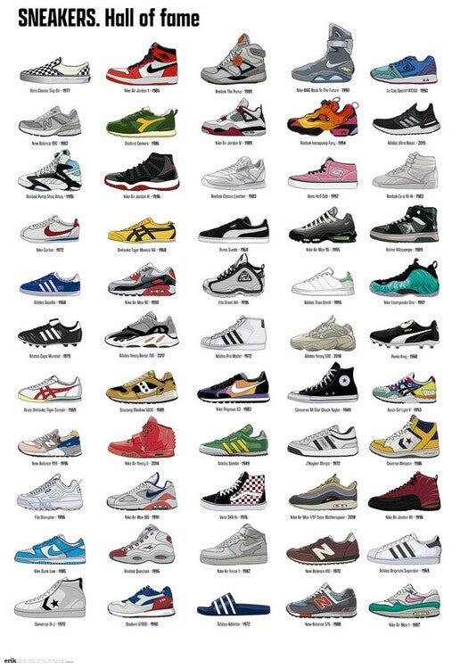 Sneakers - Hall of Fame Poster, Plakat, 61 × 91.5 cm