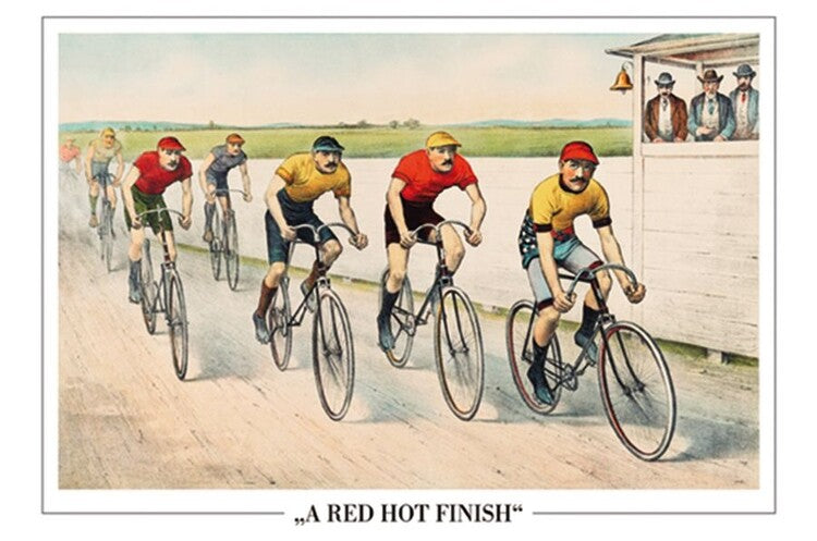 John Cameron - Wheelman In A Red Hot Finish Poster, Plakat, 91.5 × 61 cm