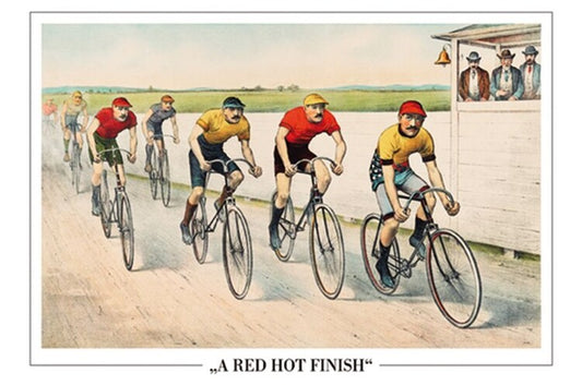 John Cameron - Wheelman In A Red Hot Finish Poster, Plakat, 91.5 × 61 cm