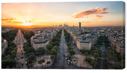 Leinwand Poster, Bilder Paris Panorama, Manjik Pictures, 70 × 40 cm