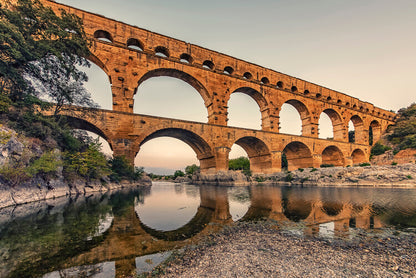Leinwand Poster, Bilder Pont Du Gard, Manjik Pictures, 60 × 40 cm