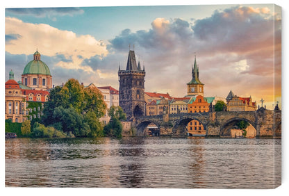 Leinwand Poster, Bilder Prague Sunset, 60 × 40 cm